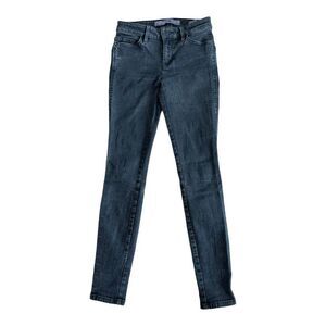 Guess Womens Curve X Jeans Black Vintage Wash Mid Rise Skinny Leg Solid 25
